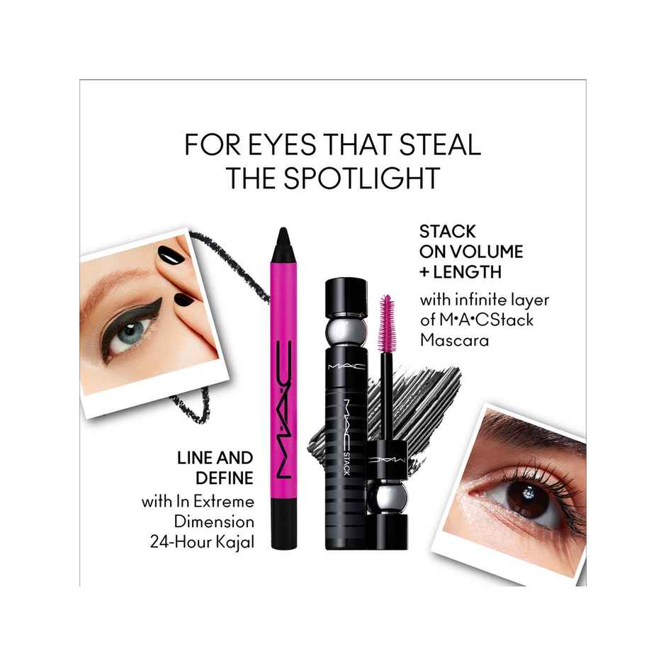 M.A.C In Extreme Dimension 24Hr Waterproof & Smudgeproof Kajal Eye Liner