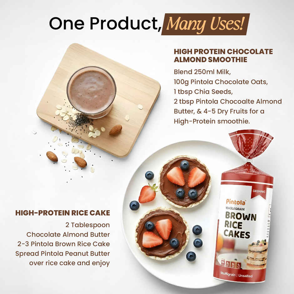 Pintola Almond Choco Spread Creamy High Protein & Fiber Gluten & Cholesterol Free