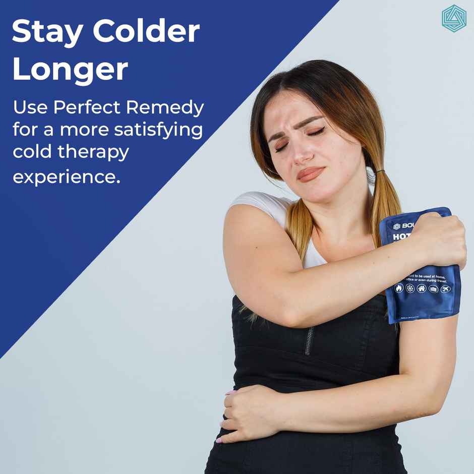 Boldfit Reusable Hot And Cold Ice Pack For Pain Relief 125Mm X 215Mm - Medium