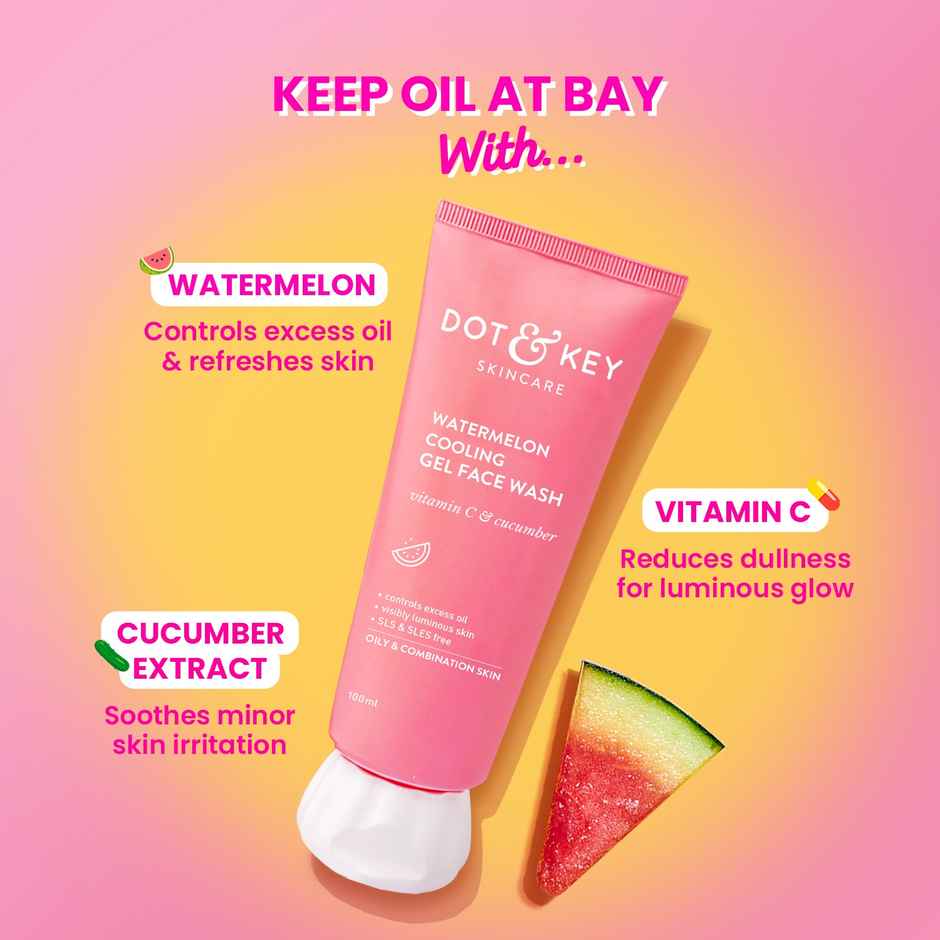 Dot & Key Watermelon Superglow Facial Gel Cleanser