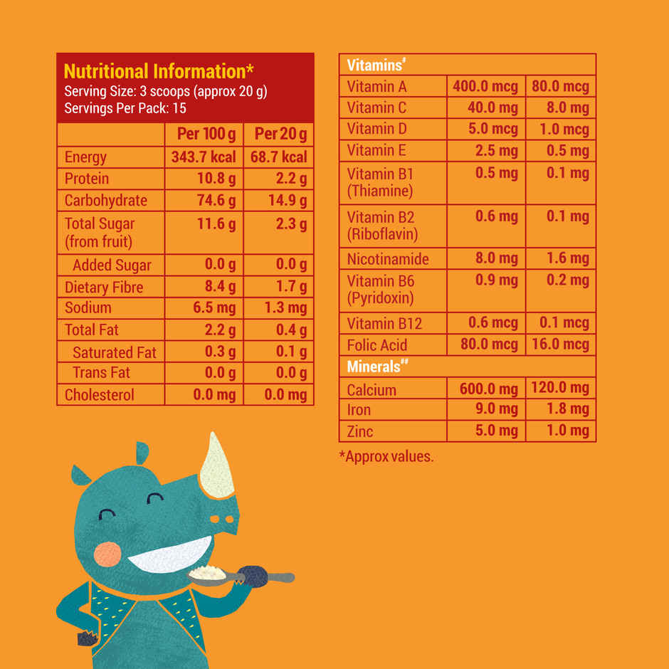 Slurrp Farm Wheat Apple and Banana Instant Healthy Cereal Natural | No Added Sugar | No Milk