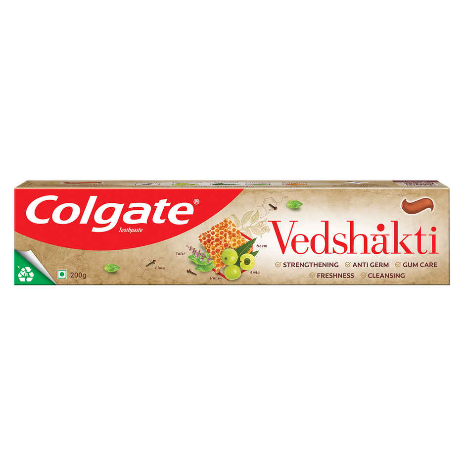 Colgate Vedshakti Anti-Bacterial Toothpaste For Whole Mouth Health With Neem, Clove And Honey