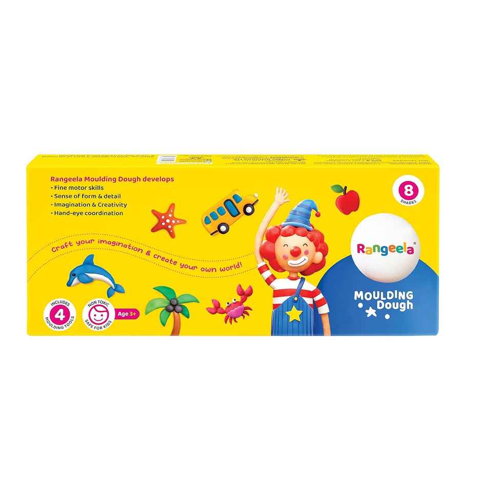 Rangeela Moulding Dough Kit 200 GM-(8 x 25 gm) | Creative Fun