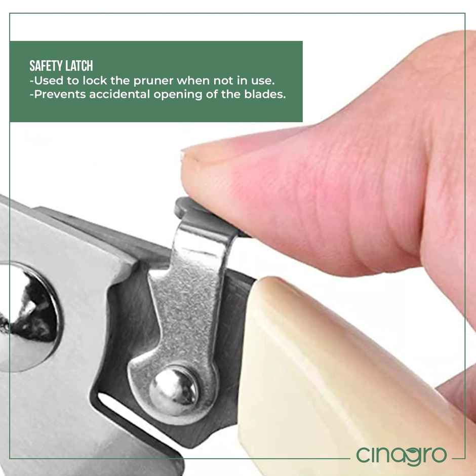 Cinagro Hand Pruner, Heavy Duty Gardening Tool, Plant Cutter for Home Garden