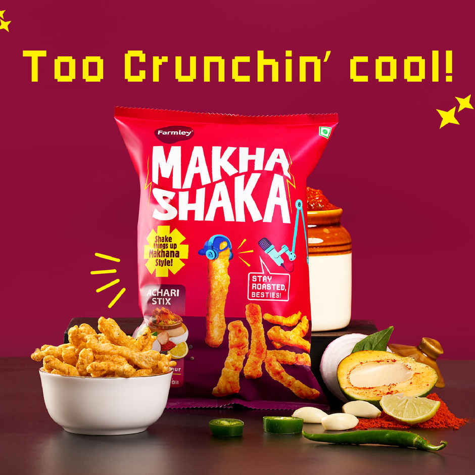 Farmley Makha Shaka- Achaari Stix | Made with Makhana Healthy Munchies