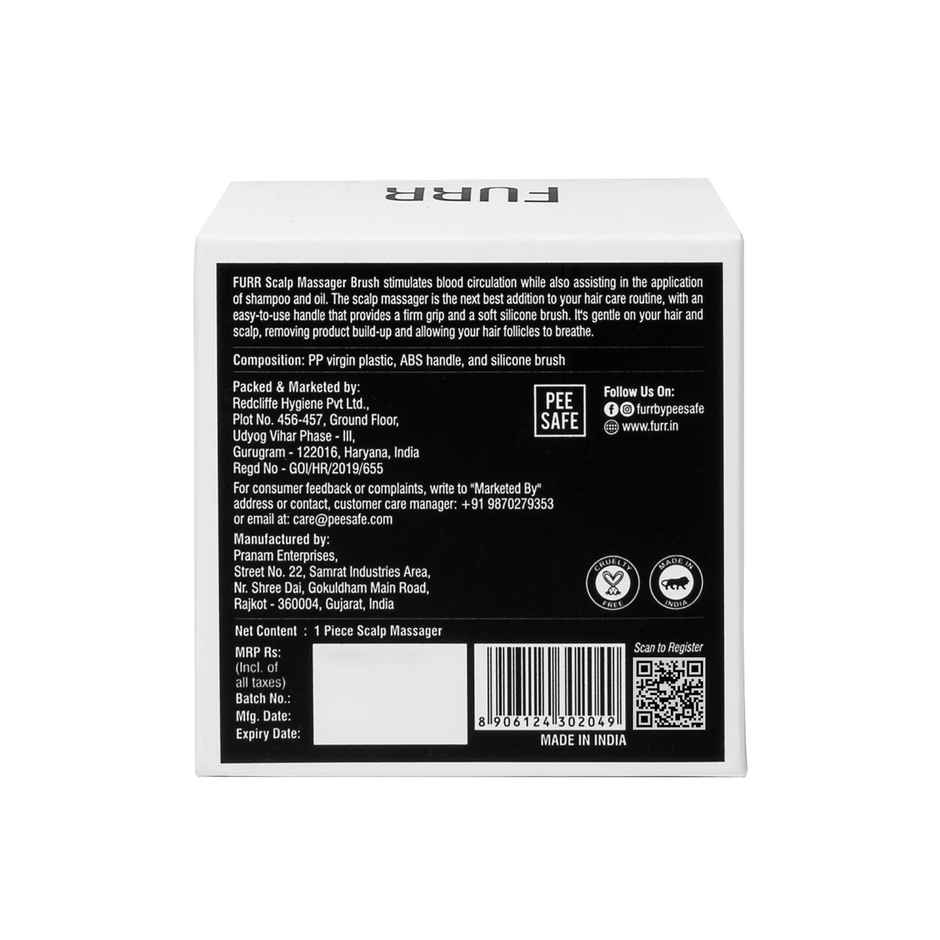 FURR By Pee Safe Scalp Massager Brush | Stimulate Hair Growth & Scalp Health