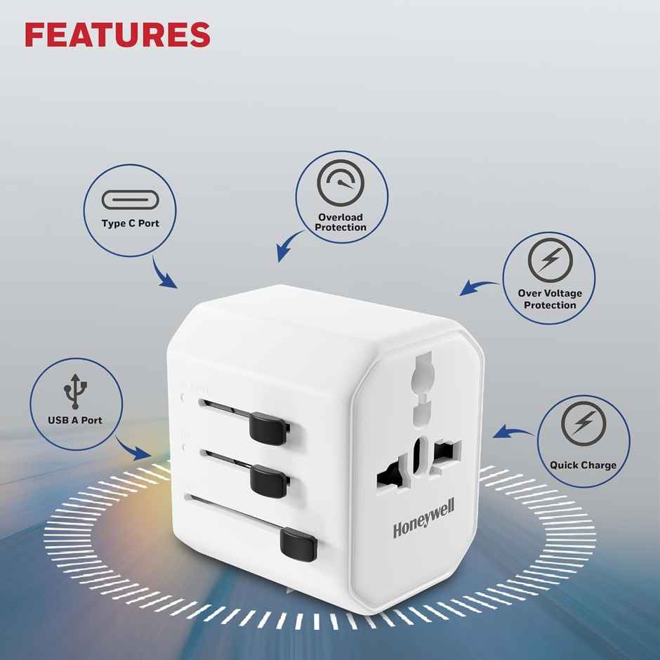 Honeywell Universal World Travel Adapter - 12W