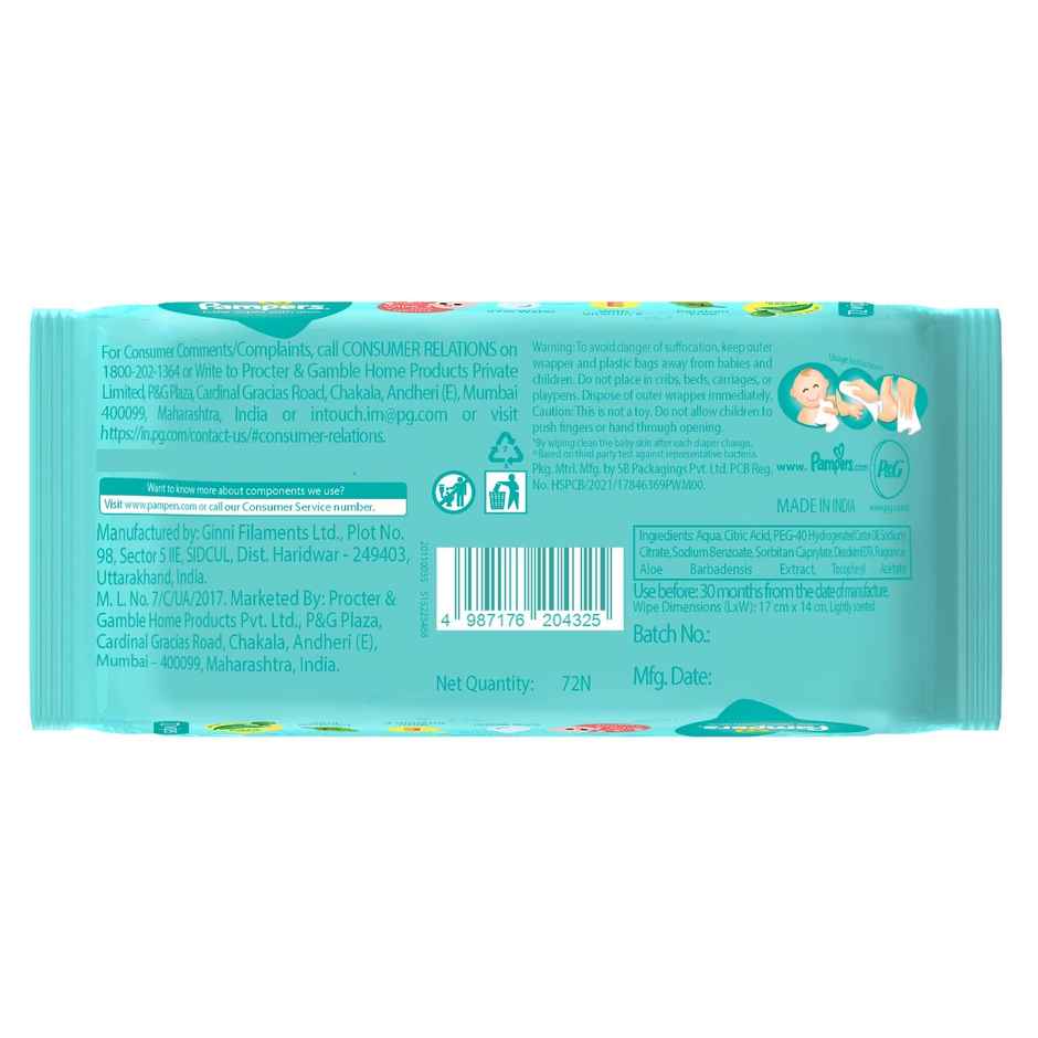Pampers Baby Wipes With Aloe