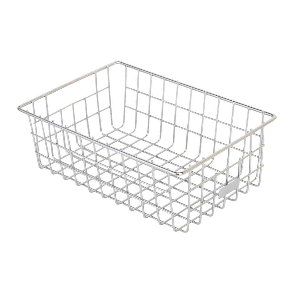 Kuber Industries Small Stainless Steel Dish Rack - 30 cm with Handle