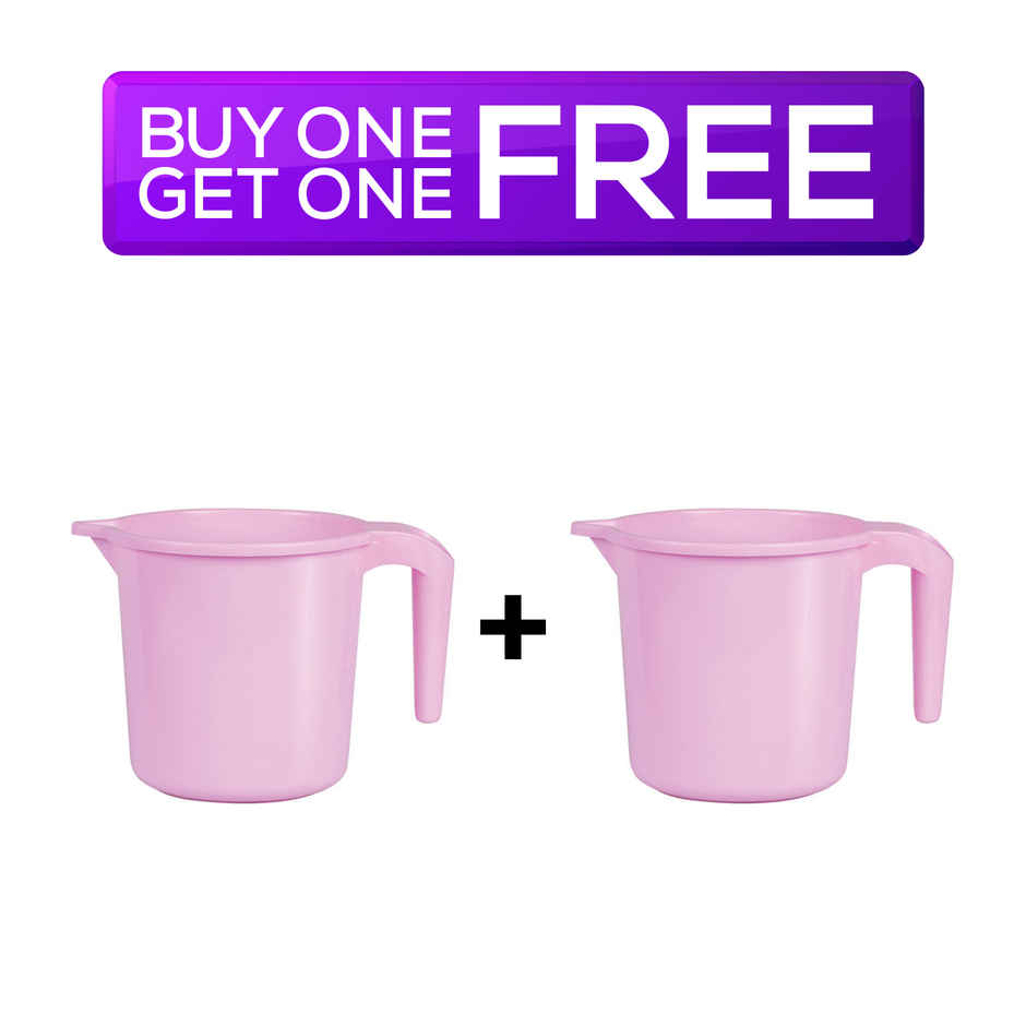 Joyo Plastics Dolphin Bathroom Mug - 1100 ml (Colour May Vary) Combo