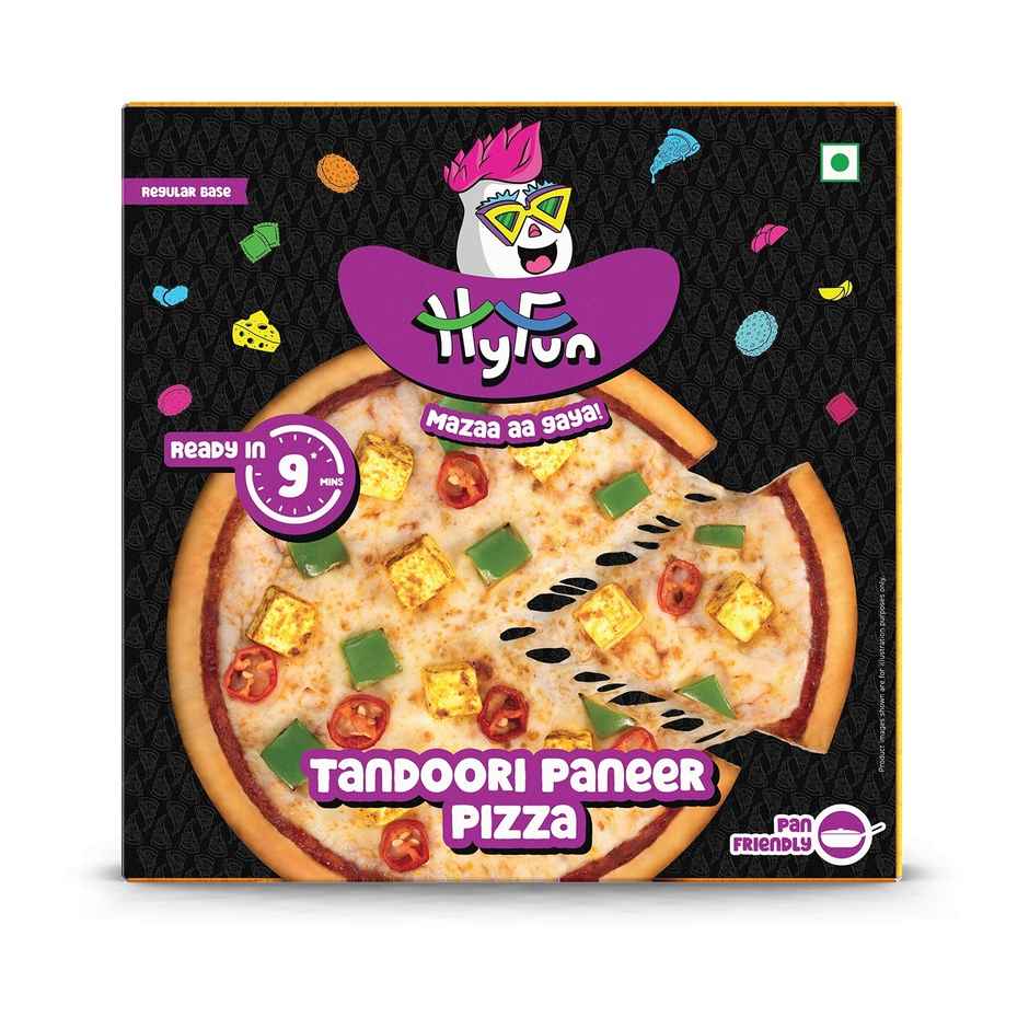 HyFun Tandoori Paneer Pizza, Cheesy Snack | Frozen
