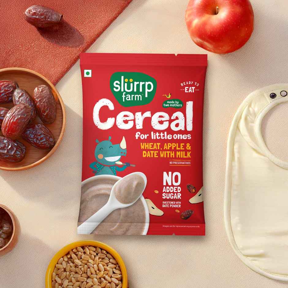 Slurrp Farm Cereal For Little Ones | Wheat Apple & Date