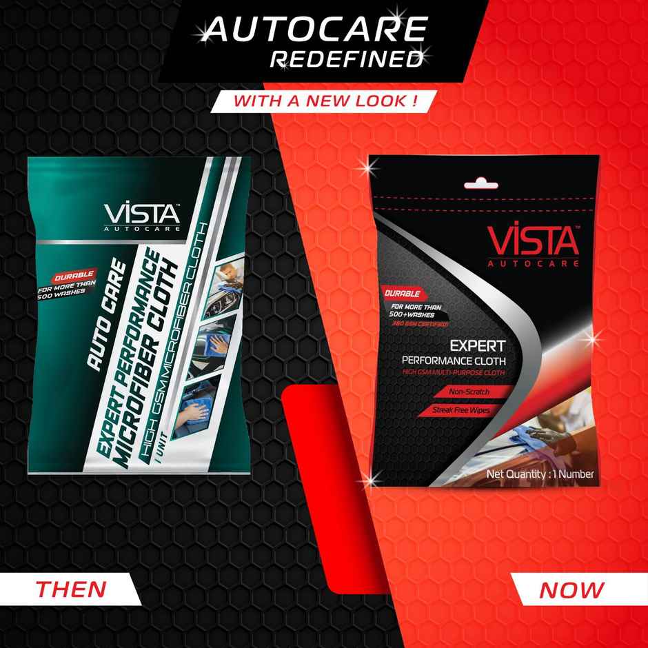 Vista Auto Care Expert Microfiber Car Cleaning Cloth - 40cm x 40cm