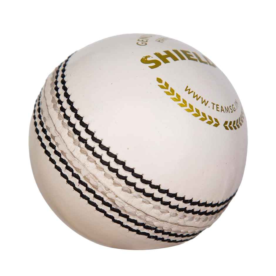SG Shield 20 Leather Ball (White)