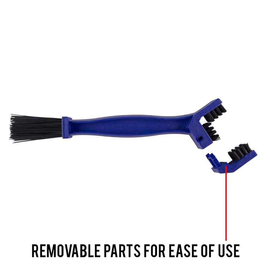 Autofy Universal Motorcycle/Cycle Chain Cleaner Brush For Bikes | Blue - Pack Of 2