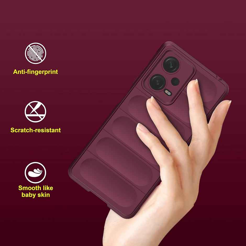 Zapcase Back Cover for Redmi Note 12 5G, Poco X5 5G | Magic-Plum