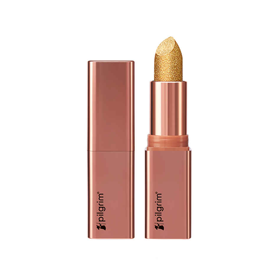 Pilgrim Dubai Luxe Lifestyle Dubai Gold 03 Glitter Lipstick For Women