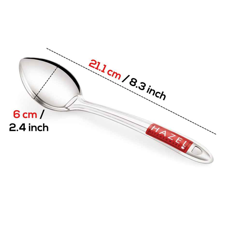 Hazel Stainless Steel Pan Spoon, Kitchen Utensil