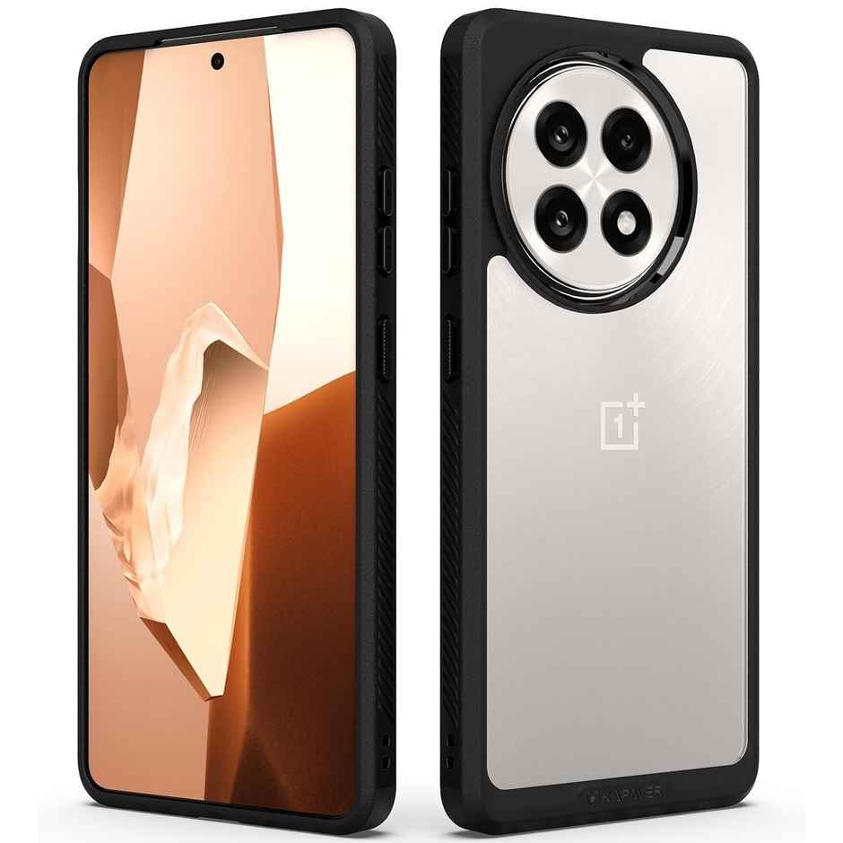Kapaver Oneplus 13r Back Cover Case | Impulse - Black