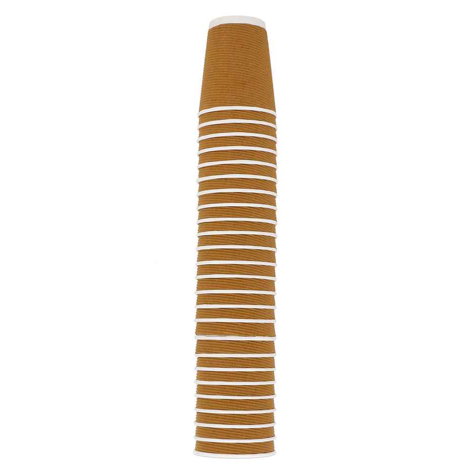 Disposable Ripple Paper Glass | 150 ml | Pack of 25 | Tempware