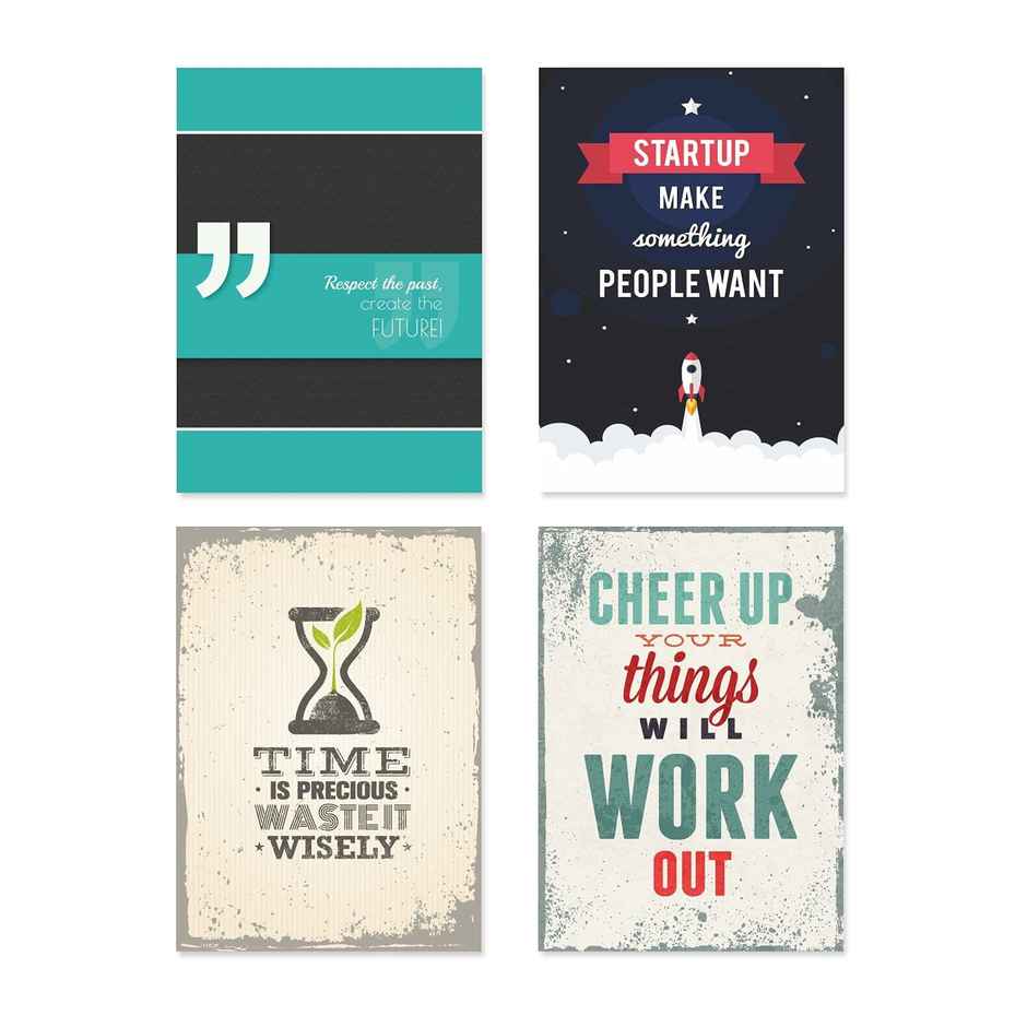 Paper Plane Design Wall Posters For Office Decor | Set of 10 | Size | 12 Inch x 18 Inch | D23