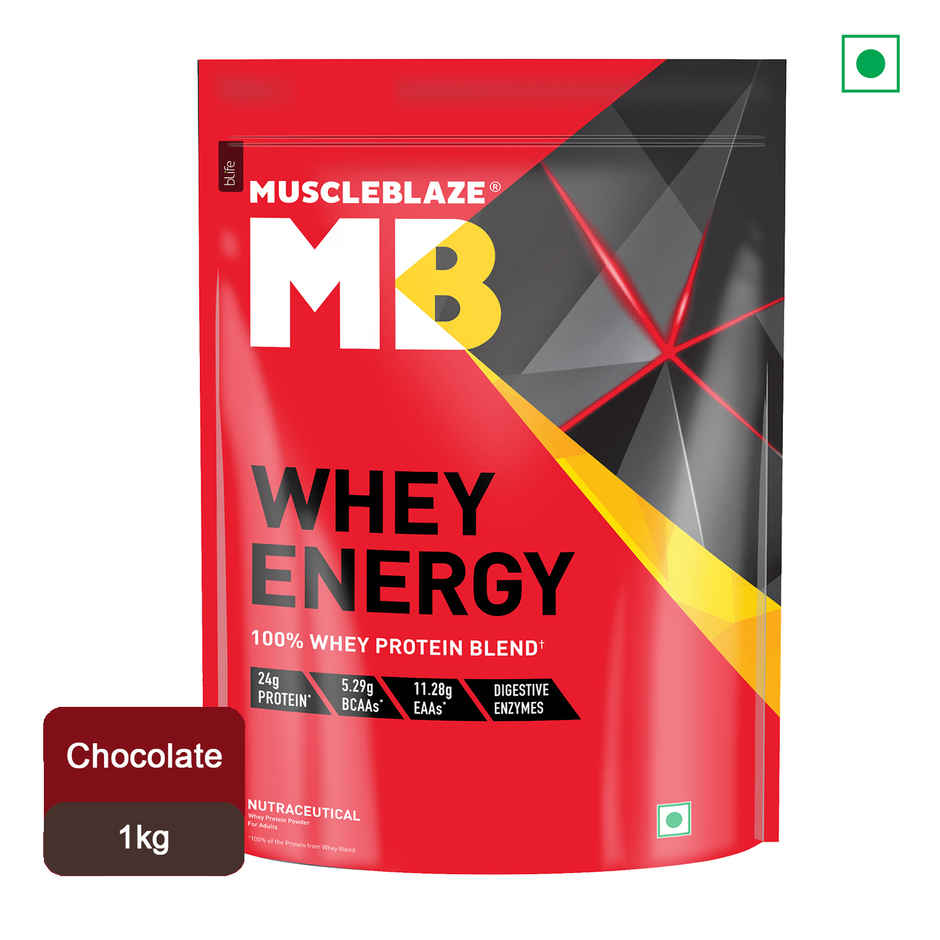 MuscleBlaze Whey Energy Powder - Chocolate