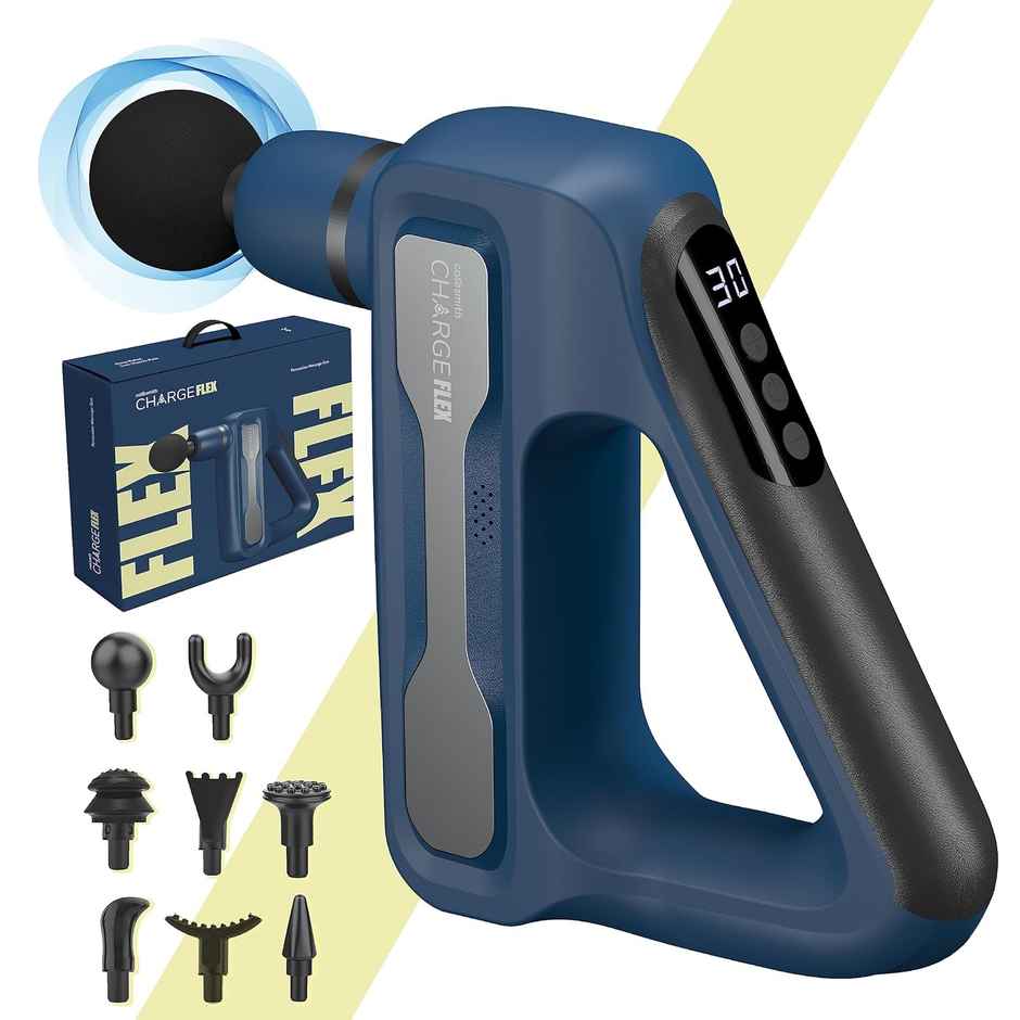 Caresmith CHARGE Flex Cordless Massage Gun: Portable Deep Tissue Massager for Effective Pain Relief