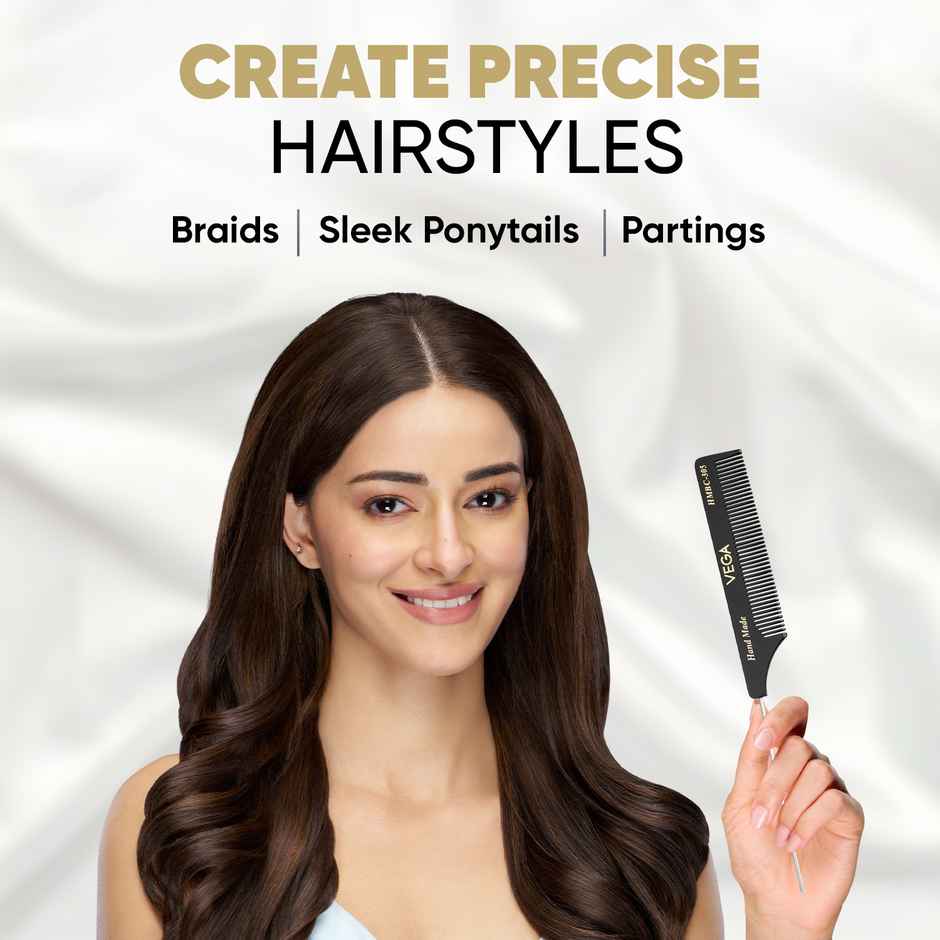 VEGA Tail Hair Comb with Steel Pin for Women | HMBC-305