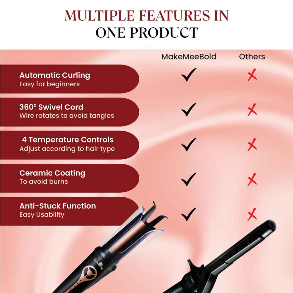 Urban Yog MakeMeeBold Automatic Hair Curler With 4 Heat Settings, Anti-Scald Design