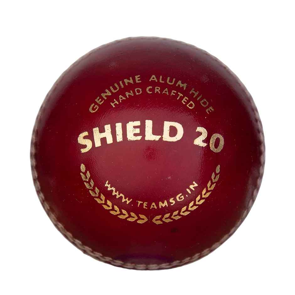 SG Shield 20 Leather Ball (Red)