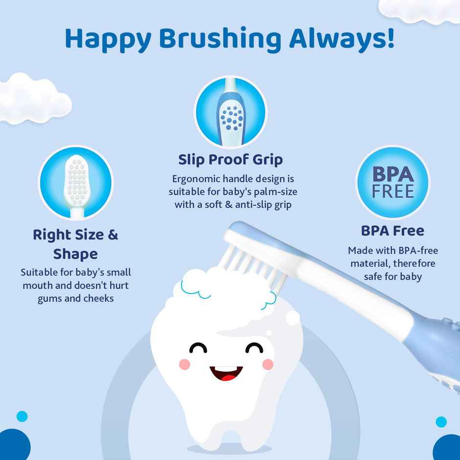 Chicco Toothbrush Blue 6M-36M