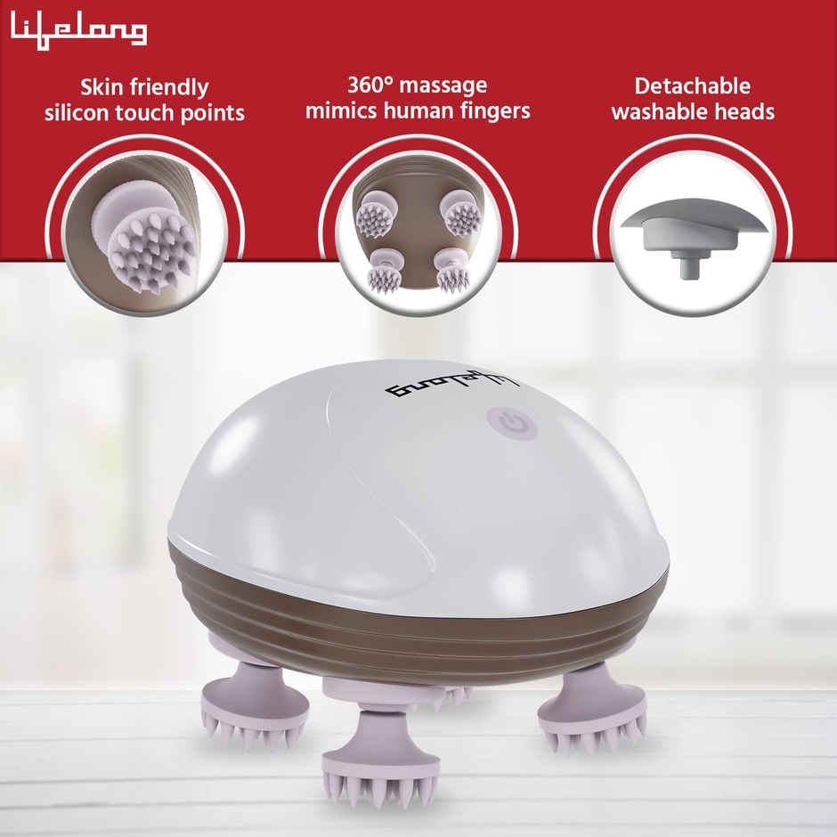 Lifelong LLM594 Head and Body Massager - Full Body Pain Relief | Deep Clean
