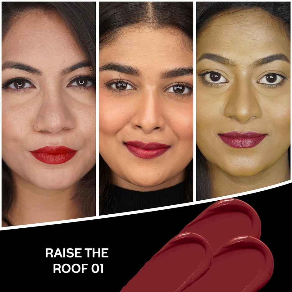 Faces Canada Comfy Matte CrÃ¨me Lipstick - Raise The Roof 01, 8HR Long Stay | Intense Color