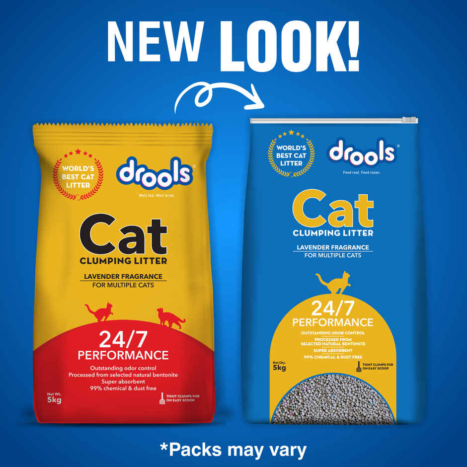 Drools Clumping Lavender Fragrance Pet Cat Litter (For Multiple Cats)