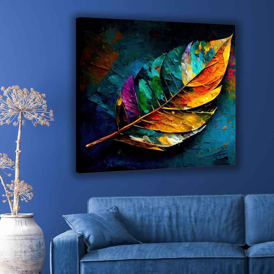 Indianara Modern Canvas Painting for wall decoration | 20 x 20 inch - 10406