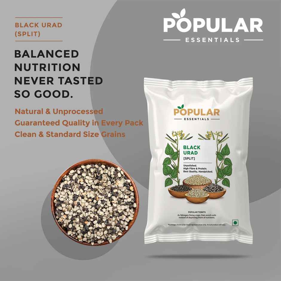 Popular Essentials Black Urad Split