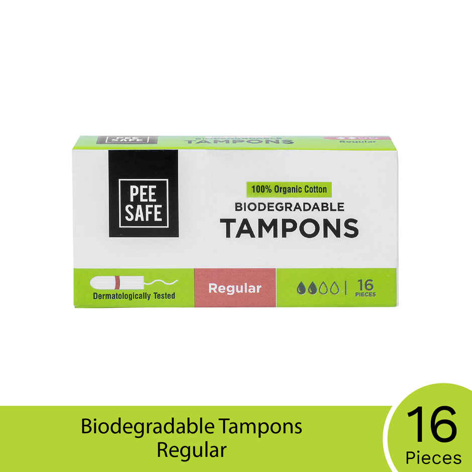 Pee Safe Regular Tampons for Light Flow | High-Absorbant & Leak-Proof Protection