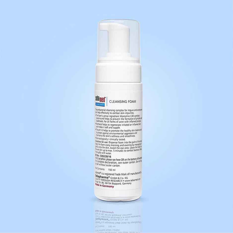 Sebamed Clear Face Cleansing Foam | pH 5.5 I Combats Pimples, Blackheads
