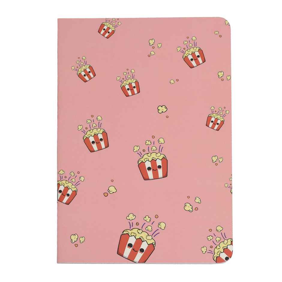 Papboo A5 Unruled Set of 4 Notebooks | 80 Gsm | 40 Pages | 21 x 15 cm | Snacks