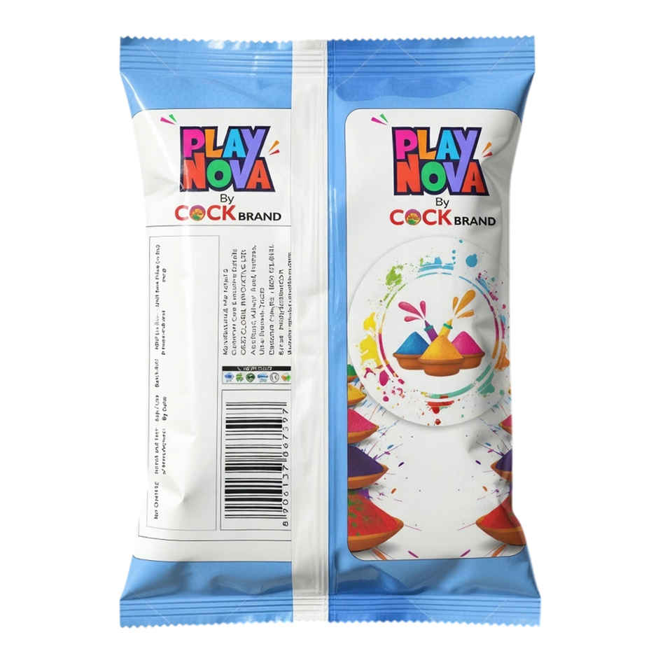 Playnova Fruit Punch Herbal Holi Gulal | Blue | Cock