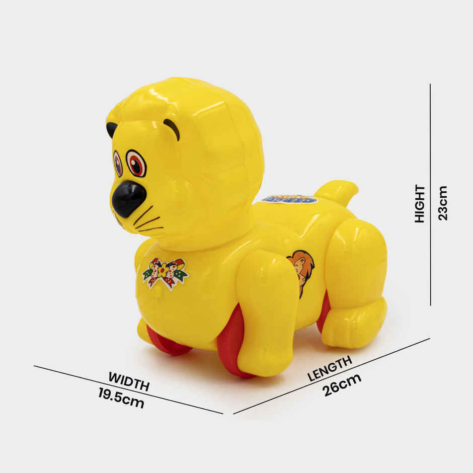 Toybharat Circus Lion Pull Along Toy | Colorful Gift for Toddlers | Assorted