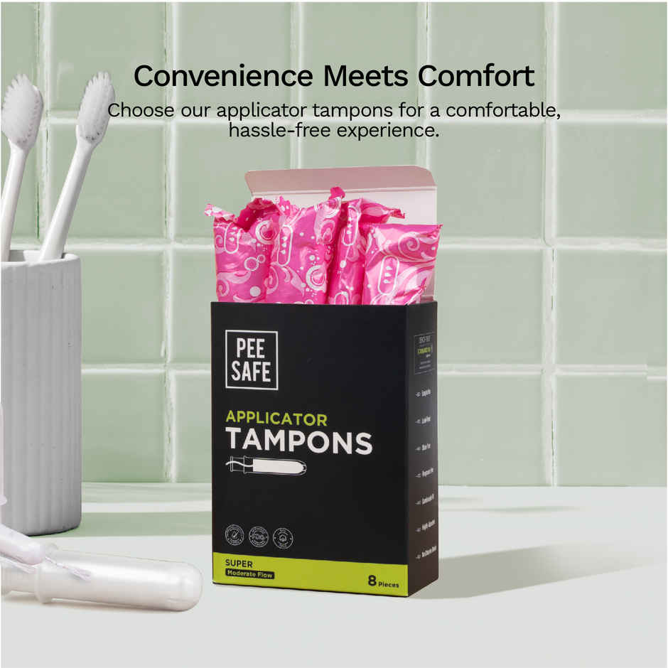 Pee Safe Applicator TamponsMedium Flow - Super