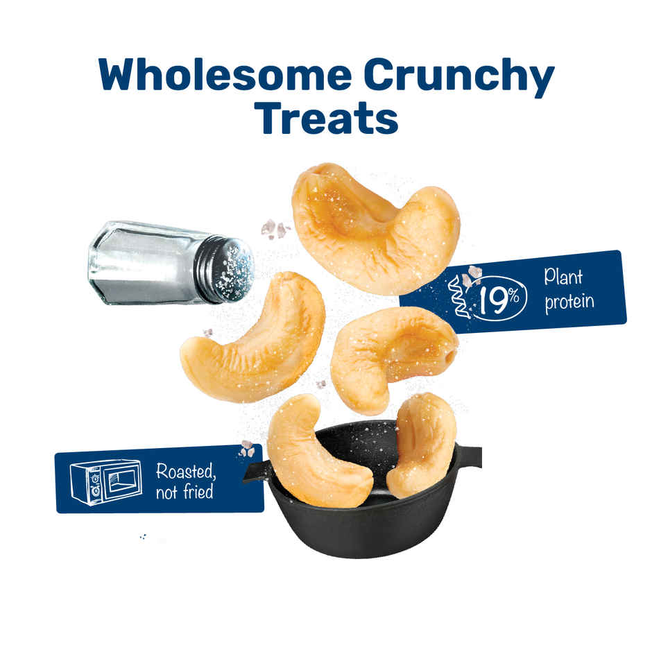 Farmley Classic Salted Roasted Cashews-Kaju | Rich In Protein Crunchy And Delicious