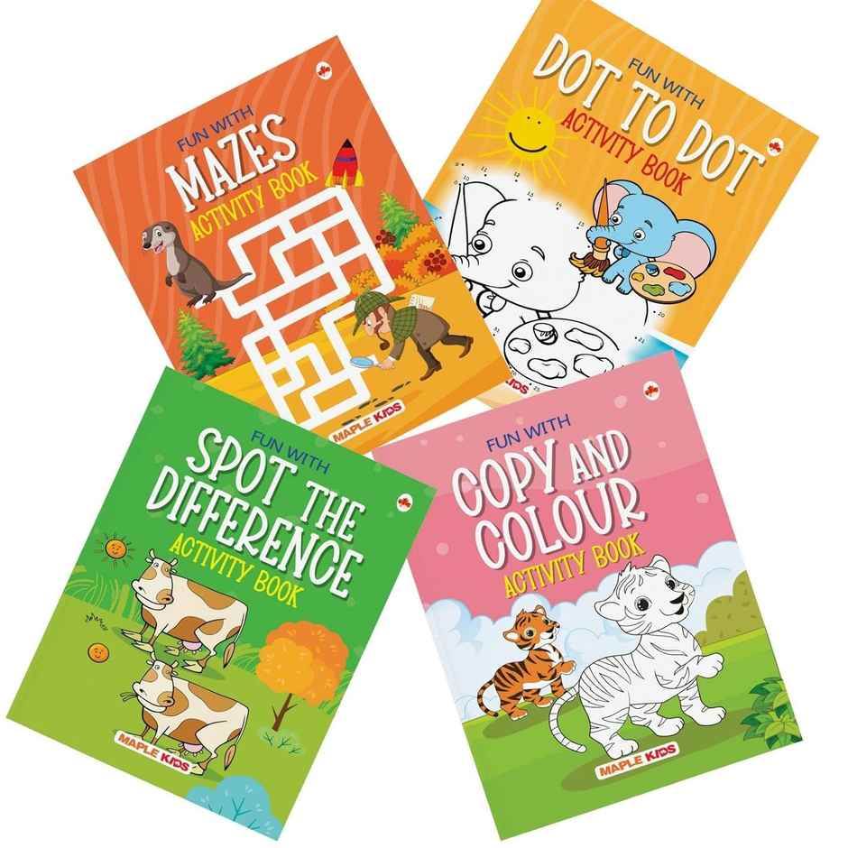 Brain Boosting Activity Book Set (Set of 4 Books)