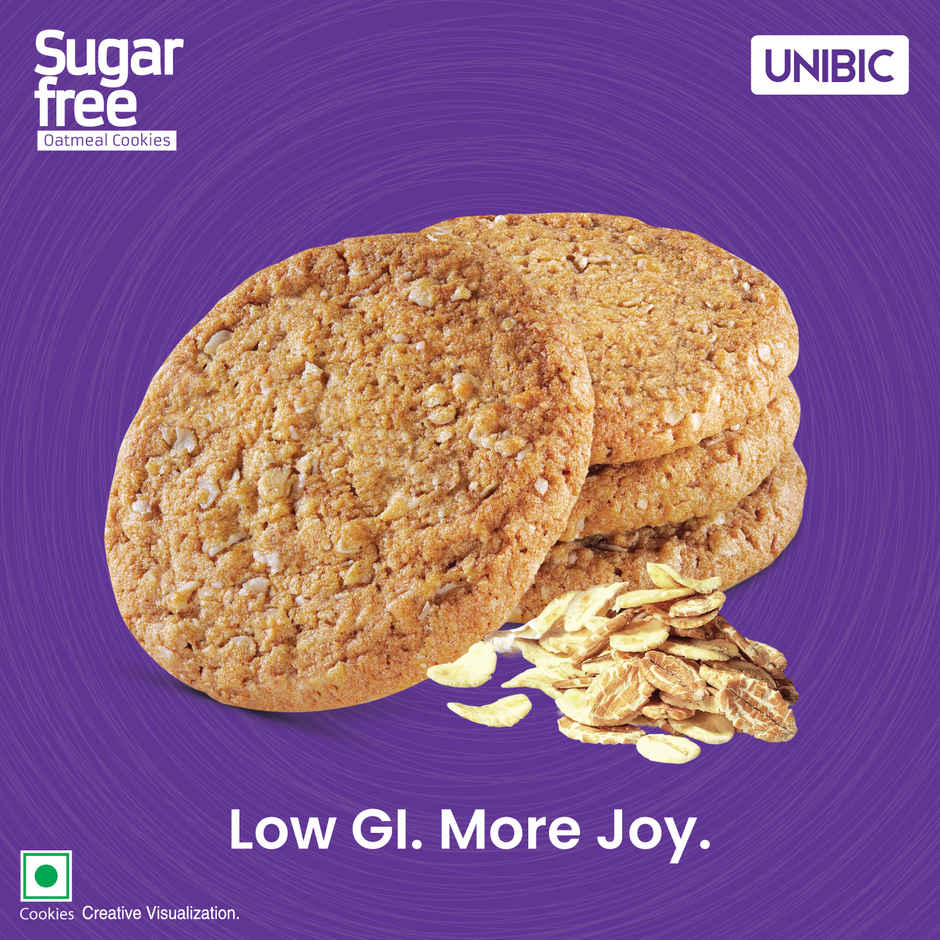UNIBIC Oatmeal Sugar Free Biscuits | Trans Fat-Free Combo
