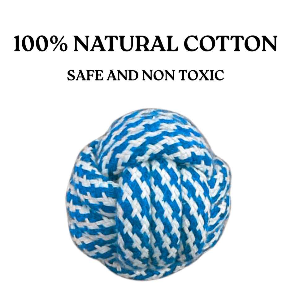 Payton Perry Cotton Ball Rope Chew Toy | Multicolour