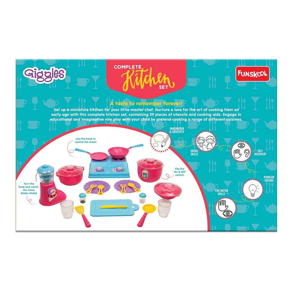 Giggles Funskool Complete Kitchen Playset | Encourages Learning & Development | 3 Years +