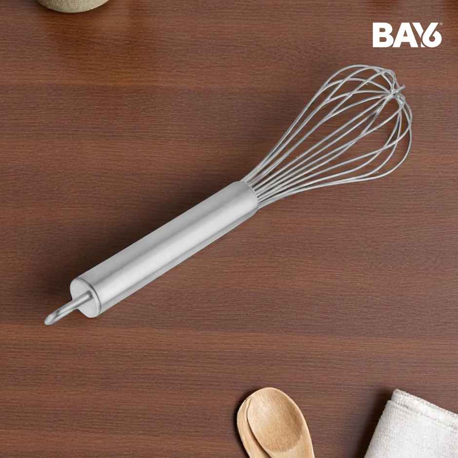 BAY6 Steel Whisk with Pipe Handle