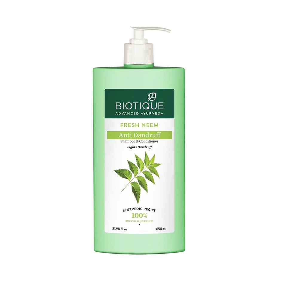 Biotique Fresh Neem Anti Dandruff Shampoo & Conditioner