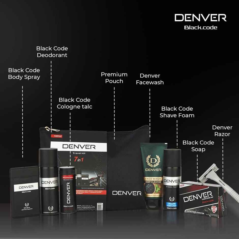 DENVER Blackcode Men's Grooming Kit